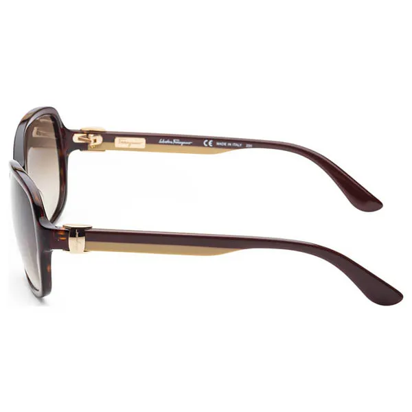 Kính Mát Nữ Salvatore Ferragamo SF606S-214 Fashion 58mm Tortoise Sunglasses Phối Màu