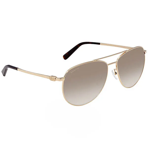 Kính Mát Nữ Salvatore Ferragamo Sunglasses SF157S 717 60 Màu Nâu Vàng