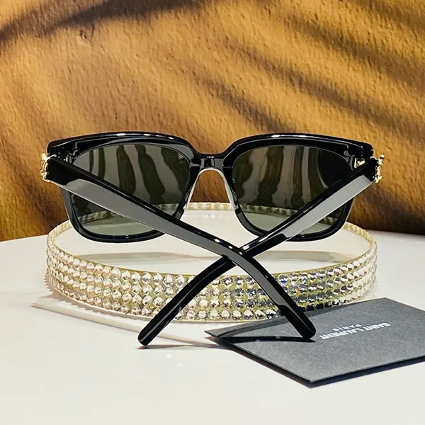 Kính Mát Unisex Yves Saint Laurent YSL Grey Sunglasses SL M40 003 Màu Đen Xám - Kính mắt - Vua Hàng Hiệu