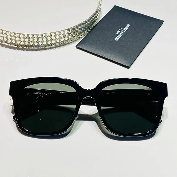 Kính Mát Unisex Yves Saint Laurent YSL Grey Sunglasses SL M40 003 Màu Đen Xám - Kính mắt - Vua Hàng Hiệu