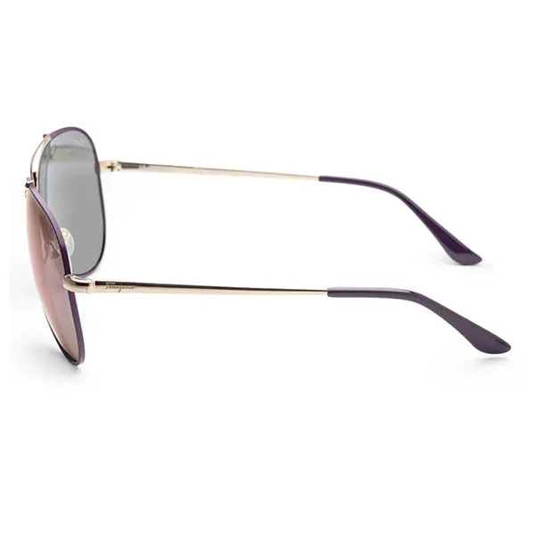 Kính Mát Salvatore Ferragamo Aviator Sunglasses SF131S 736 60 Màu Tím - Kính mắt - Vua Hàng Hiệu