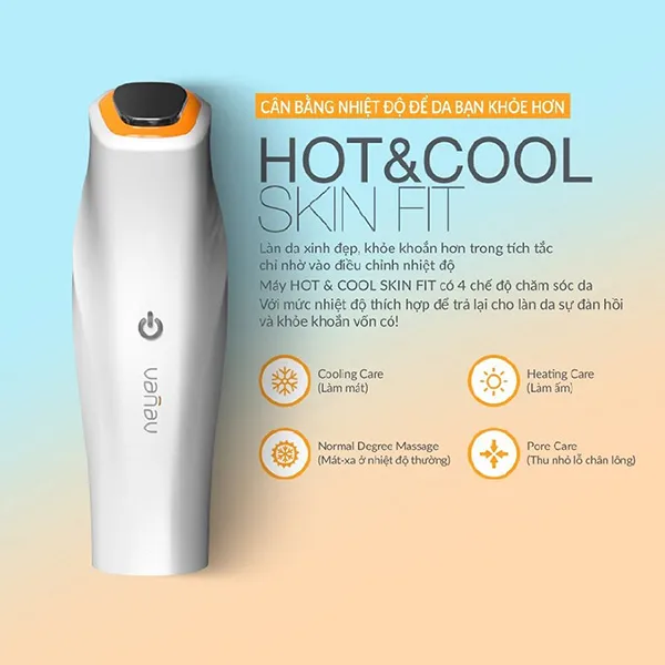Máy Chăm Sóc Da Vanav Hot&Cool Skin Fit Màu Trắng (Bảo Hành Chính Hãng 03 Năm)