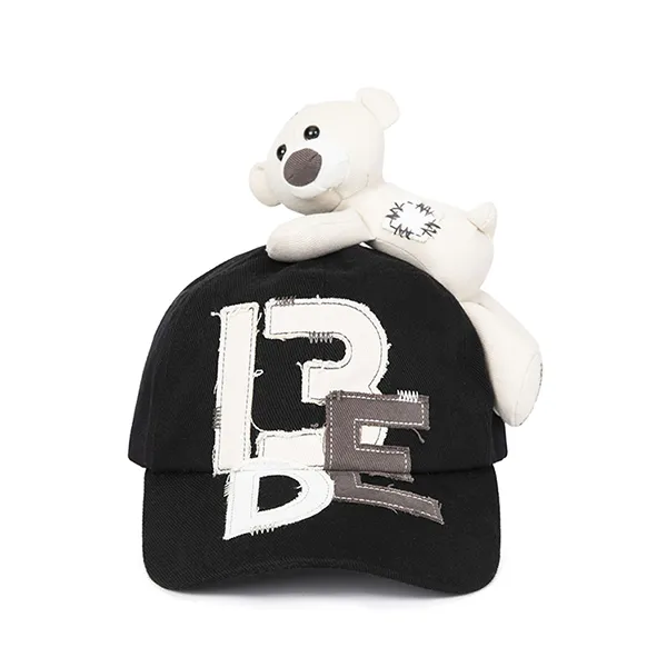 Mũ 13 De Marzo Bear Logo Patch Cap Black Màu Đen - 1