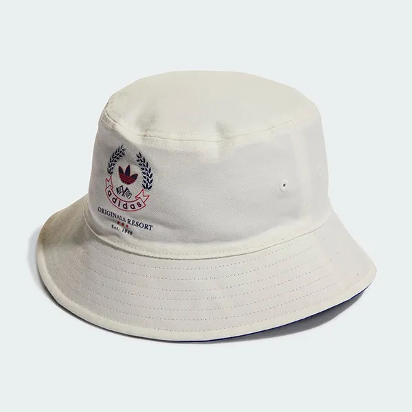 Mũ Adidas Bucket Hat HK0125 Hai Mặt Màu Trắng/Xanh Size 54-57 - Mũ nón - Vua Hàng Hiệu