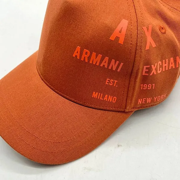 Mũ Armani Exchange Baseball Hat With Logo Print Màu Cam - Mũ nón - Vua Hàng Hiệu