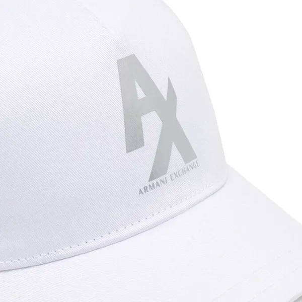 Mũ Armani Exchange Logo Print Detail Baseball Cap Màu Trắng - Mũ nón - Vua Hàng Hiệu