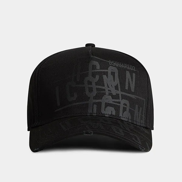 Mũ Dsquared2 Icon Baseball Cap BCM0789 05C00001 M436 Màu Đen - Mũ nón - Vua Hàng Hiệu