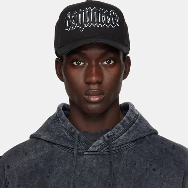 Mũ Dsquared2 Logo-Embroidered Cap BCM073805C00001 Màu Đen - Mũ nón - Vua Hàng Hiệu