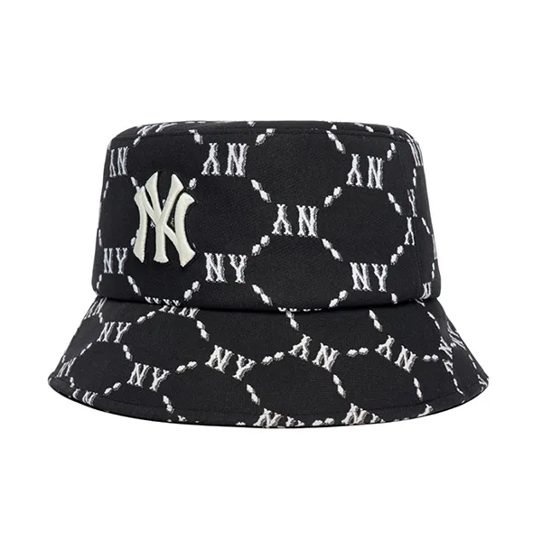 Mũ MLB Bucket Hat Monogram New York Yankees 3AHTM032N-50BKS Màu Đen Size 57 - 3