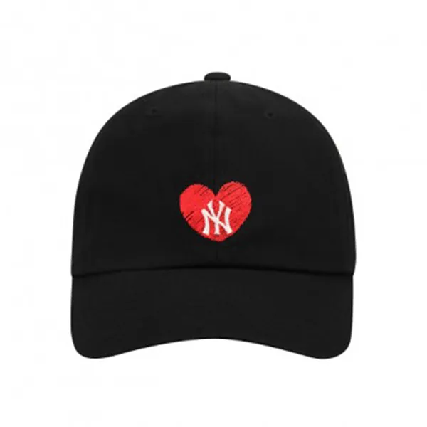 Mũ MLB Heart Front Logo Unstructured Ball Cap NY Yankee 32CPUB111-50L Màu Đen - 1