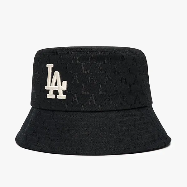 Mũ MLB Monogram Classic Jacquard Bucket Hat LA Dodger 3AHTH301N-07BKS Màu Đen - 1