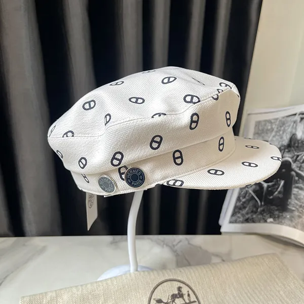 Mũ Nữ Hermès Chaine d'Ancre Casquette White Ladies Màu Trắng Size 58