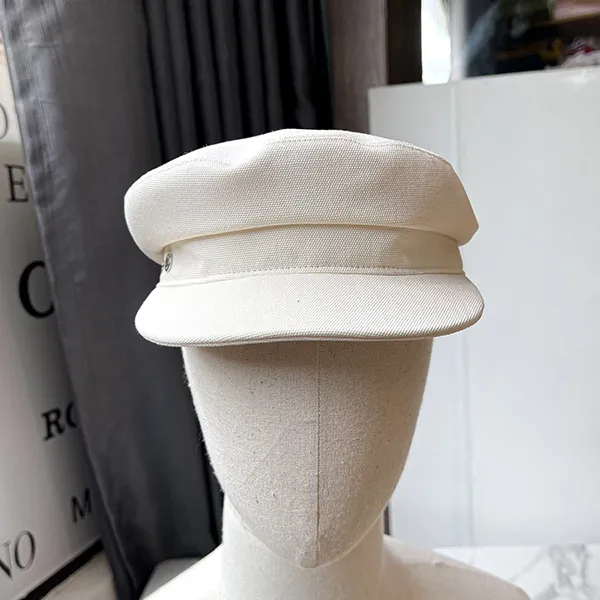 Mũ Nữ Hermès Newsboy Cap Màu Trắng Size 57