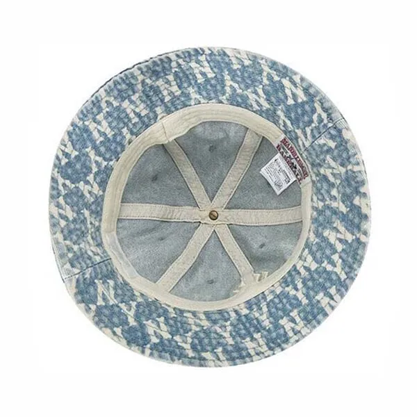 Mũ Nữ MLB Monogram Denim Domehat New York Yankees 32CPHM011-50U Màu Xanh Nhạt