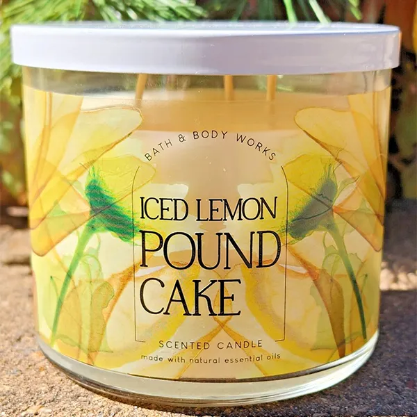 Nến Thơm Bath & Body Works Iced Lemon Pound Cake 3-Wick Candle 411g - 3