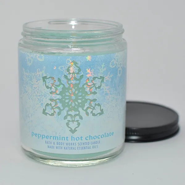 Nến Thơm Bath & Body Works Peppermint Hot Chocolate Single Wick Candle 198g - 2