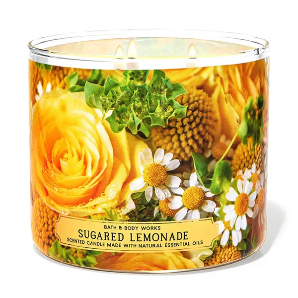 Nến Thơm Bath & Body Works Sugared Lemonade 3-Wick Candle 411g - 2