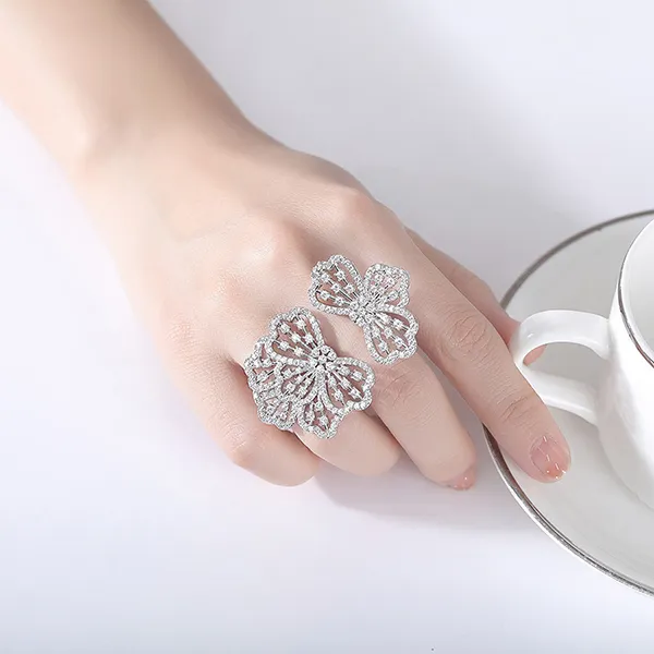 Nhẫn Nữ Kya Jewel Bold Bloom R280 Màu Bạc