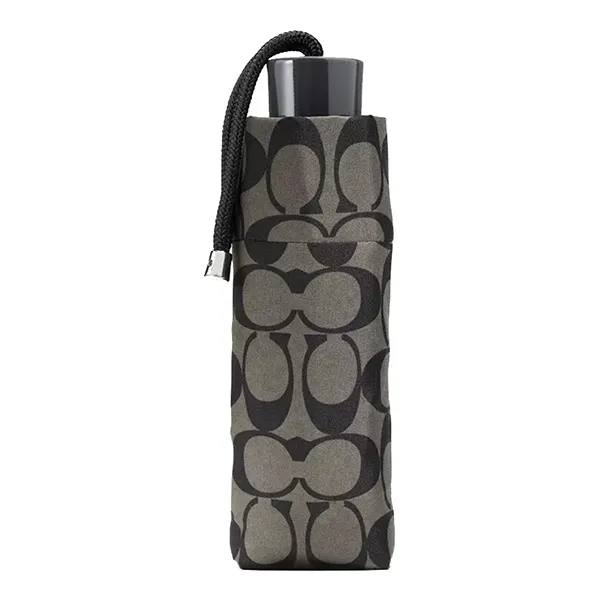 Ô Coach Signature Mini Umbrella F63365 Grey/Black Màu Xám Đen - Ô - Dù - Vua Hàng Hiệu