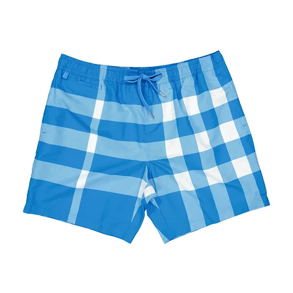 Quần Bơi Nam Burberry Checked Swimsuit Màu Kẻ Xanh Size XS