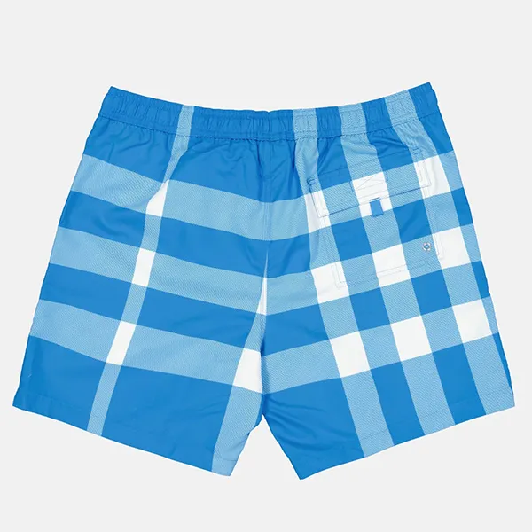 Quần Bơi Nam Burberry Checked Swimsuit Màu Kẻ Xanh Size XS
