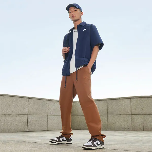 Quần Dài Nam Nike Club Men's Chino Pants FZ5771-281 Màu Nâu Size 28/32
