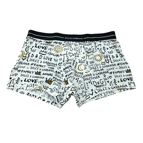 Quần Lót Nam Dolce & Gabbana D&G Họa Tiết N3A30J FS7ZB Màu Trắng Họa Tiết Size 4 - Thời trang - Vua Hàng Hiệu