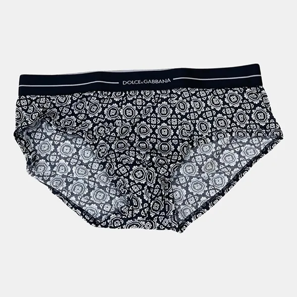 Quần Lót Nam Dolce & Gabbana D&G Họa Tiết Vuông M15791 ONF97 Màu Đen Họa Tiết Size 3