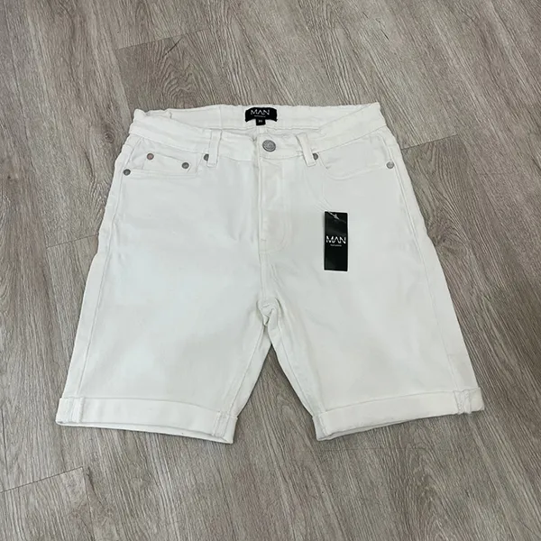 Quần Short Nam Boohooman BMM73519 Màu Trắng Size 30 - Thời trang - Vua Hàng Hiệu
