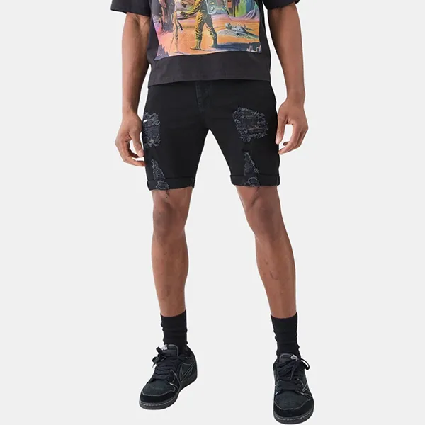 Quần Short Nam Boohooman BMM73531 Màu Đen Size 30 - Thời trang - Vua Hàng Hiệu
