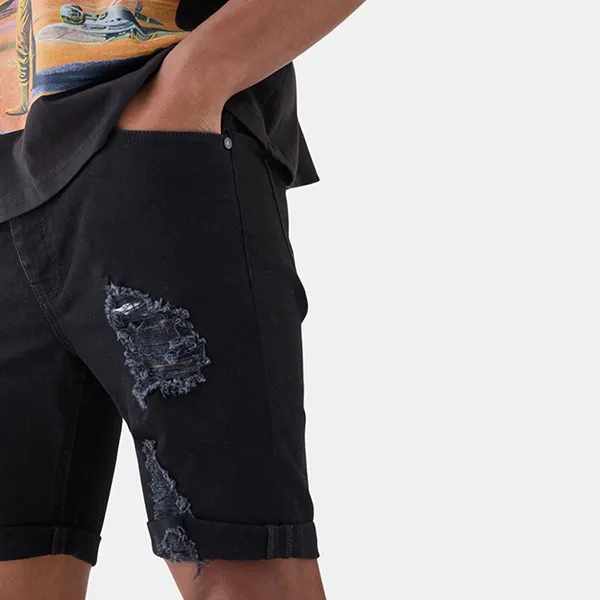 Quần Short Nam Boohooman BMM73531 Màu Đen Size 30 - Thời trang - Vua Hàng Hiệu
