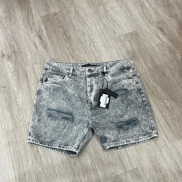 Quần Short Nam Boohooman BMM82732 Màu Xám Bạc Size 48 - Thời trang - Vua Hàng Hiệu