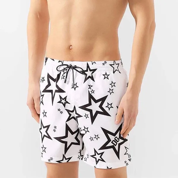 Quần Short Nam Dolce & Gabbana D&G M4A13T HSMH Màu Trắng Họa Tiết Size 5 - Thời trang - Vua Hàng Hiệu