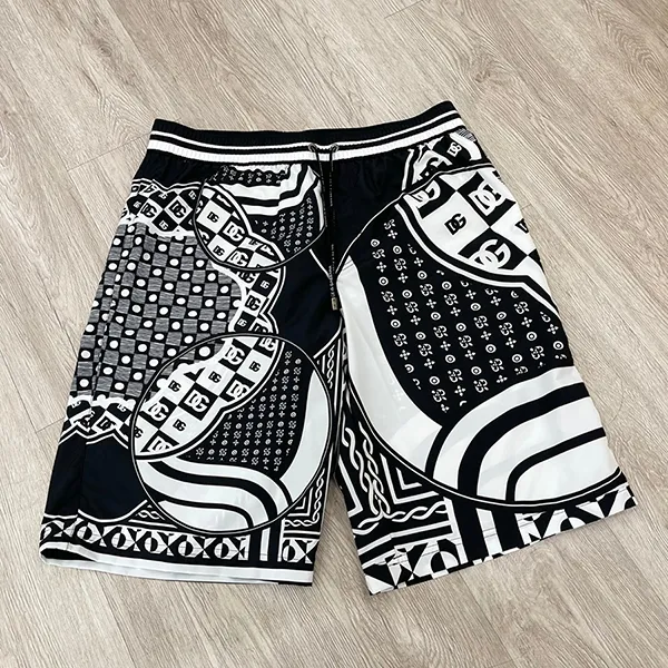 Quần Short Nam Dolce & Gabbana D&G M4C31T FHMNN HA3TY Màu Đen Họa Tiết Size 3 - Thời trang - Vua Hàng Hiệu