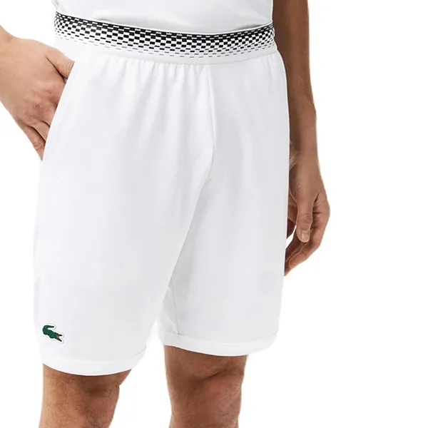 Quần Short Nam Lacoste Men's Tennis X Daniil Medvedev Mesh White GH5209-00-001 Màu Trắng Size 3 - Thời trang - Vua Hàng Hiệu