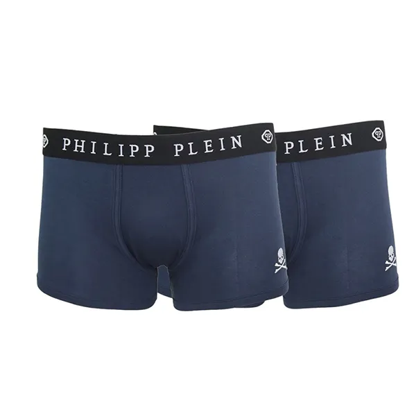 Set 2 Quần Lót Nam Philipp Plein UUPB01-85_BI-PACK_NV Màu Xanh Navy Size L - Thời trang - Vua Hàng Hiệu