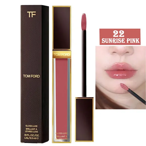 Son Bóng Tom Ford Gloss Luxe Lip 22 Sunrise Pink Màu Hồng Đất