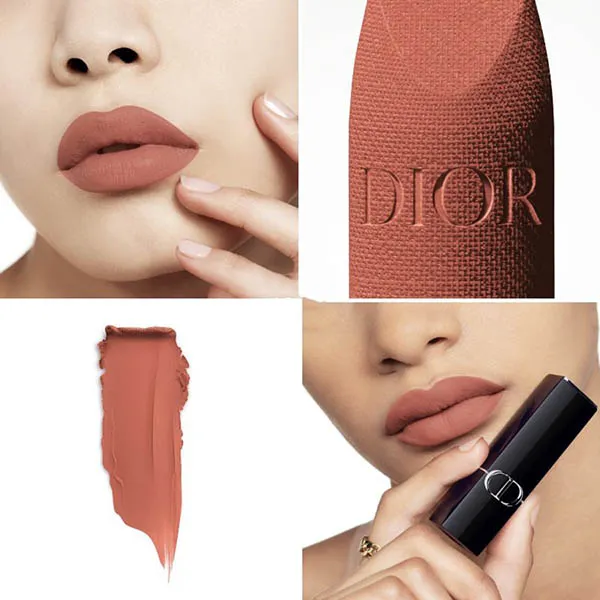 Son Dior Rouge Velvet Finish 218 Rose Rose Màu Hồng Nâu - Son Môi - Vua Hàng Hiệu