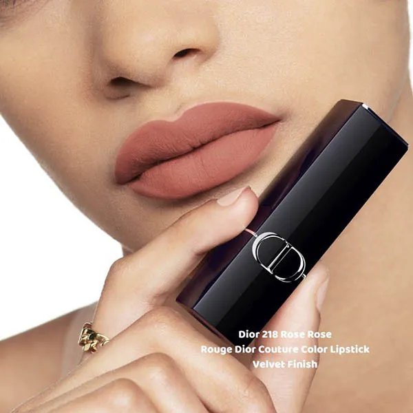 Son Dior Rouge Velvet Finish 218 Rose Rose Màu Hồng Nâu - Son Môi - Vua Hàng Hiệu