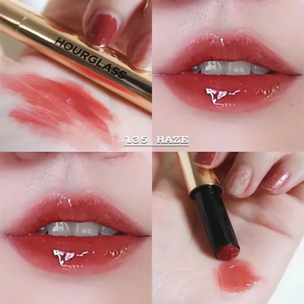 Son Dưỡng Hourglass Phantom Volumising Glossy Balm 135 Haze Màu Đỏ Nâu