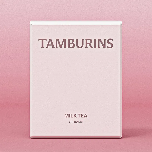 Son Dưỡng Môi Tamburins Egg Lip Balm Milk Tea Vỏ Màu Trắng 5g