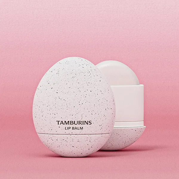 Son Dưỡng Môi Tamburins Egg Lip Balm Milk Tea Vỏ Màu Trắng 5g