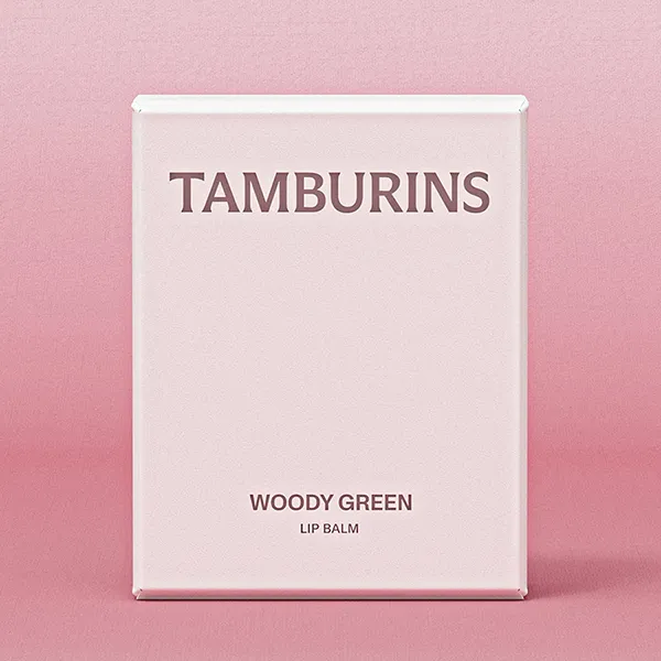 Son Dưỡng Môi Tamburins Egg Lip Balm Woody Green Vỏ Màu Đen 5g