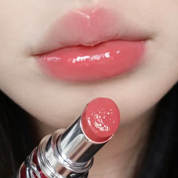 Son Dưỡng Yves Saint Laurent YSL Candy Glaze Lip Gloss Stick 13 Flashing Rose Màu Hồng Đào