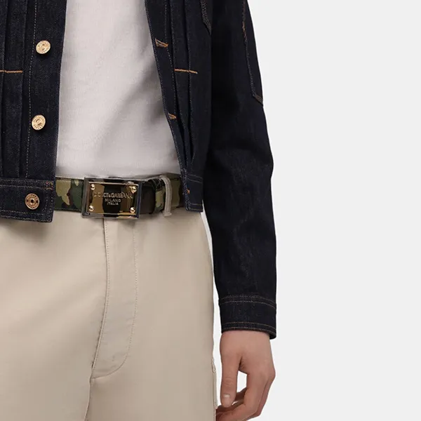 Thắt Lưng Nam Dolce & Gabbana D&G BC4676 AQ405 HHK26 Màu Camo Size 90 - Thắt lưng - Vua Hàng Hiệu