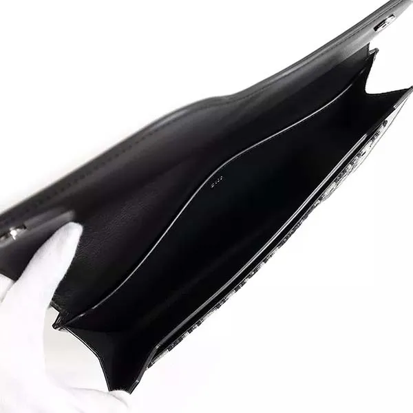 Túi Cầm Tay Dior Christian Homme Saddle Clutch Màu Đen