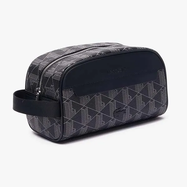 Túi Cầm Tay Nam Lacoste The Blend Họa Tiết Monogram NH4582LX H45 Màu Đen - Túi xách - Vua Hàng Hiệu