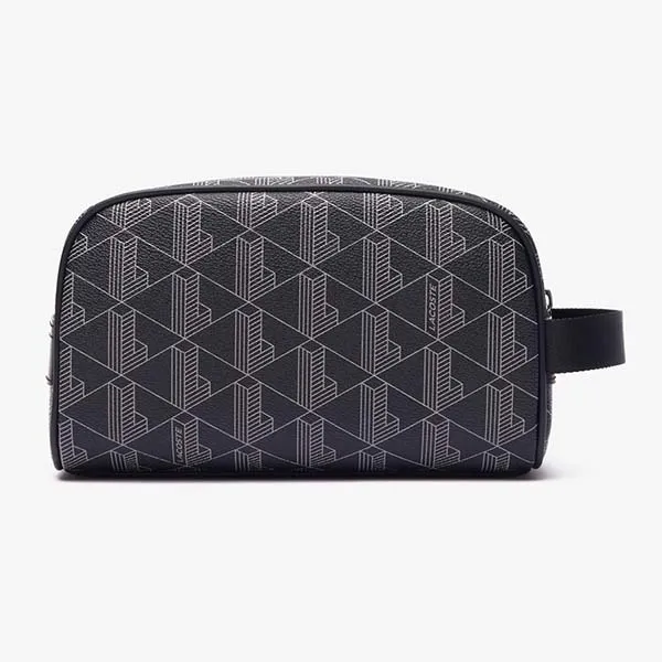 Túi Cầm Tay Nam Lacoste The Blend Họa Tiết Monogram NH4582LX H45 Màu Đen - Túi xách - Vua Hàng Hiệu
