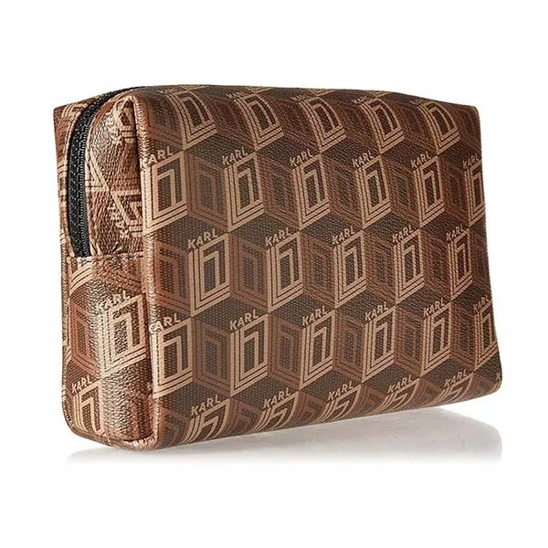 Túi Cầm Tay Karl Lagerfeld Paris Maybelle SLG LH2RJ1AV Cosmetic Bag Màu Nâu