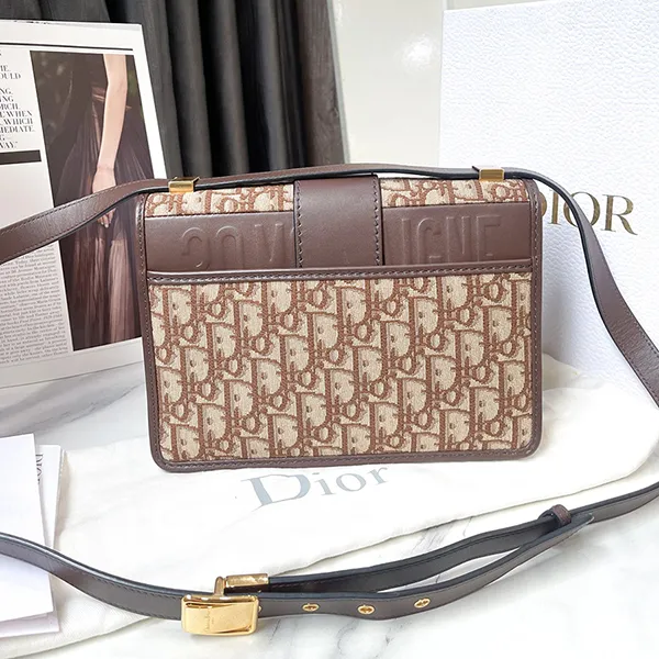Túi Đeo Chéo Nữ Christian Dior Borsa A Tracolla In Tela Màu Nâu Be